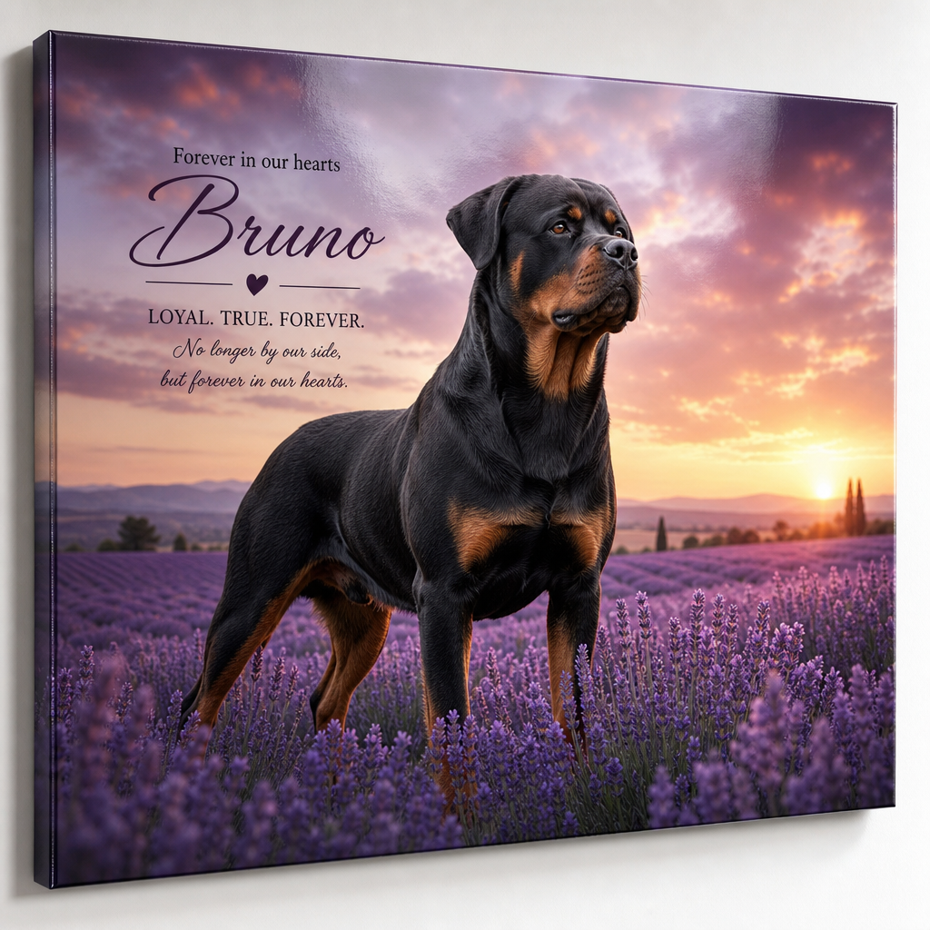 Personalized Pet Memorial Portrait