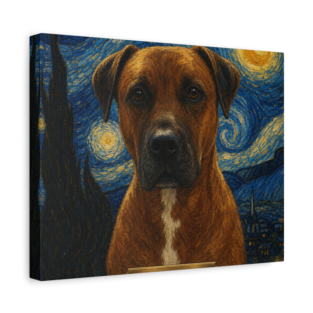 Personalized Pet Memorial Canvas Portrait