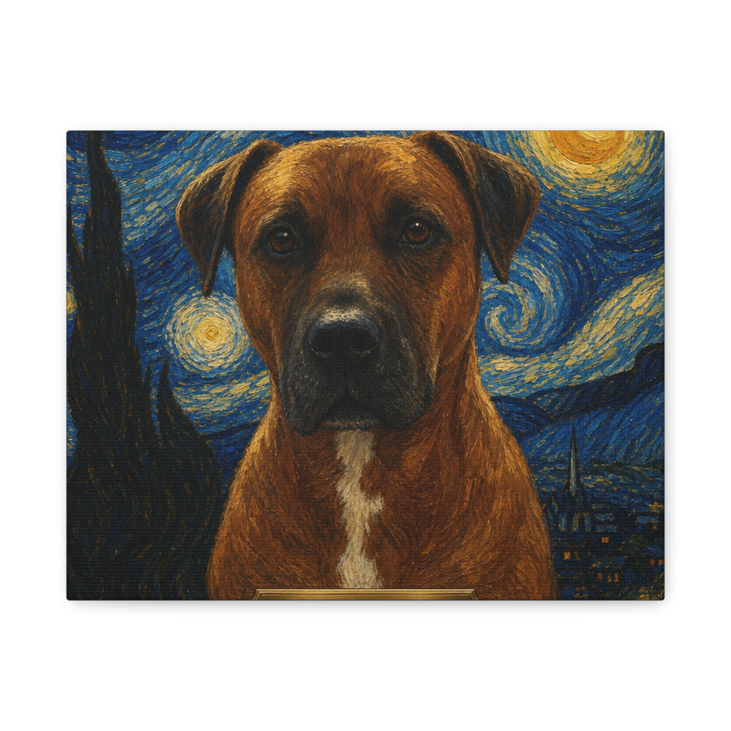 Personalized Pet Memorial Canvas Portrait